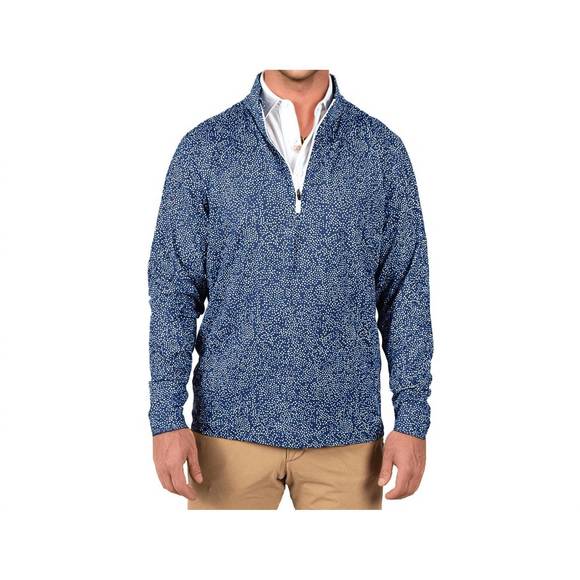 NEW 2PUTT men's q-zip pullover in starry night - Picture 1 of 2